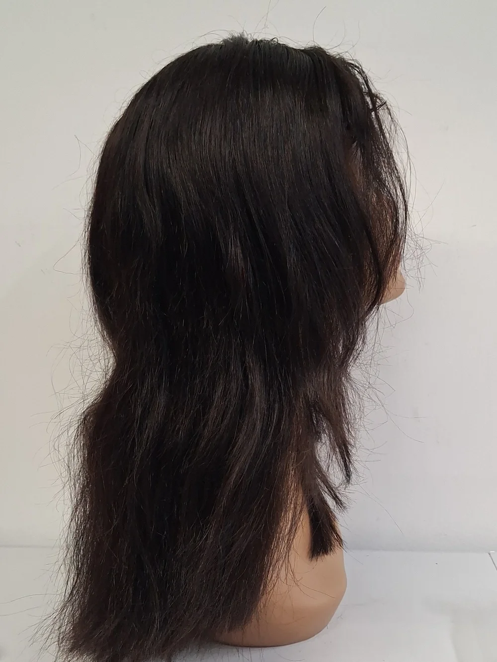 Dark Brown Synthetic Wig - Natural Straight Style